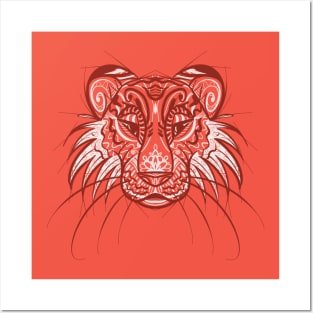 Tiger - Chinese Zodiac - Animal Drawing Posters and Art